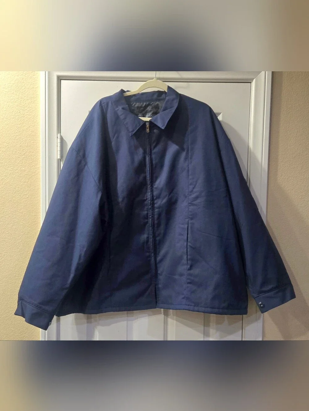 Classic Navy Men's Lightweight Zip Shirt Jacket